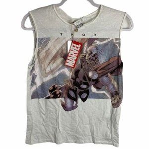 NEW Mango Kids Marvel Avengers Thor of Asgard Sleeveless Tank Top Shirt Sz 11/12
